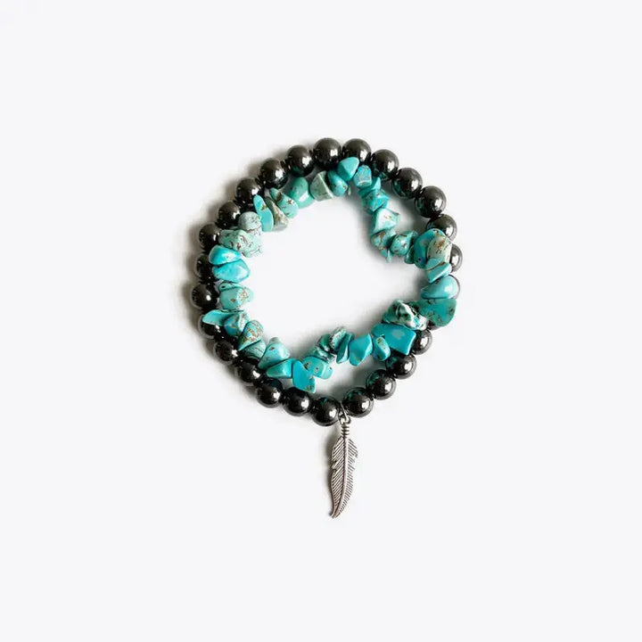 LOVCIA Turquoise Alloy Bracelet-Bracelets-LOVCIA