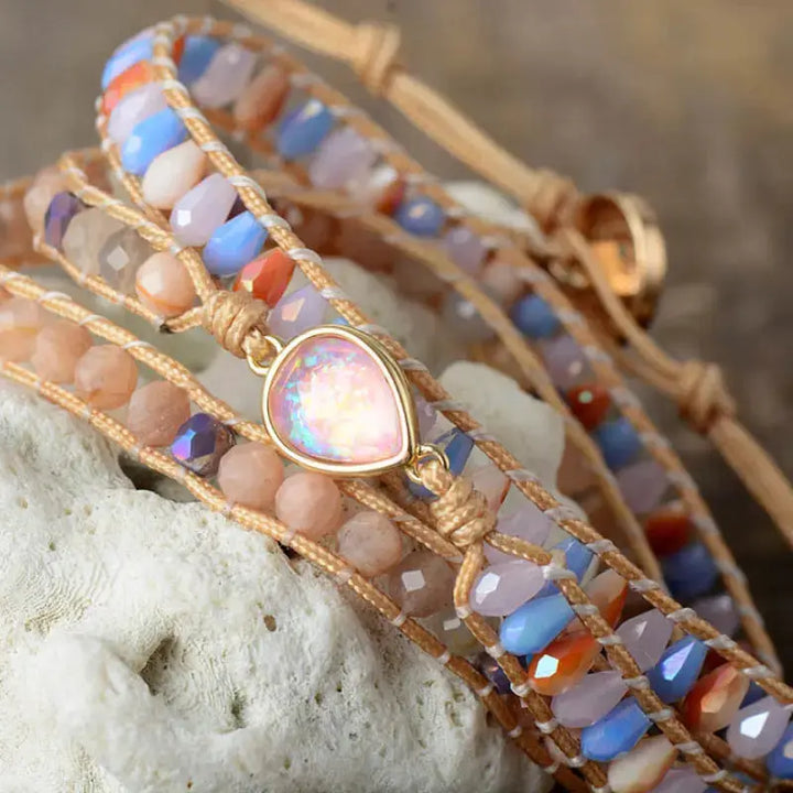 LOVCIA Opal Beaded Bracelet-Bracelets-LOVCIA