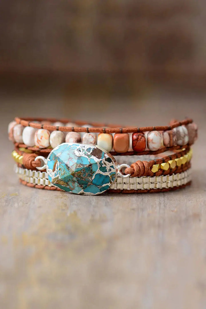 LOVCIA Handmade Natural Stone Copper Bracelet-Bracelets-LOVCIA