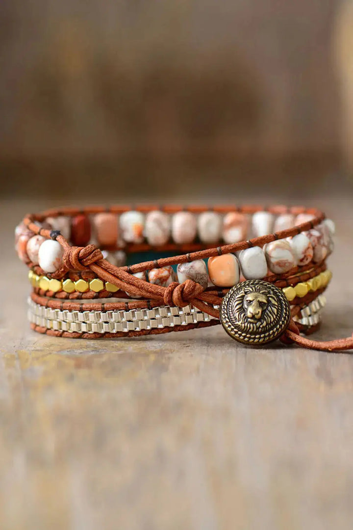 LOVCIA Handmade Natural Stone Copper Bracelet-Bracelets-LOVCIA