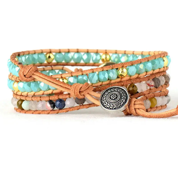 LOVCIA Opal Beaded Layered Bracelet-Bracelets-LOVCIA