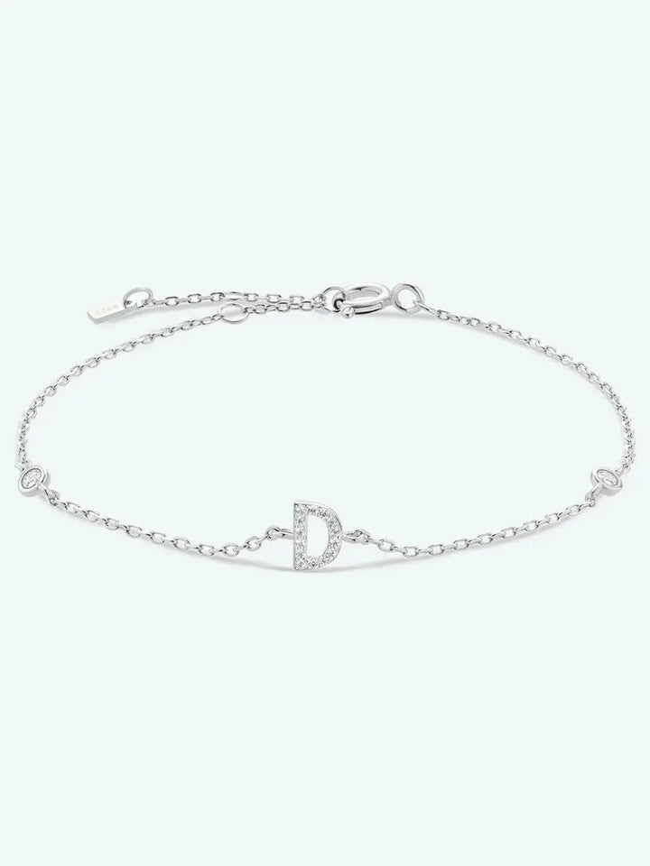 LOVCIA A To F Zircon 925 Sterling Silver Bracelet-Bracelets-LOVCIA