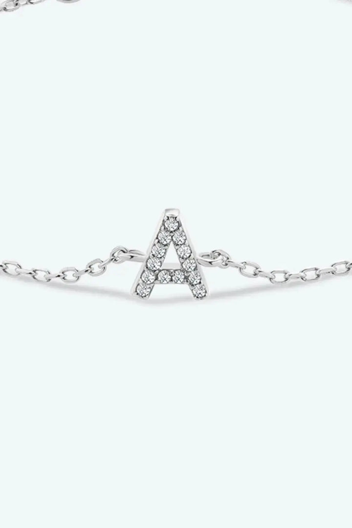 LOVCIA A To F Zircon 925 Sterling Silver Bracelet-Bracelets-LOVCIA