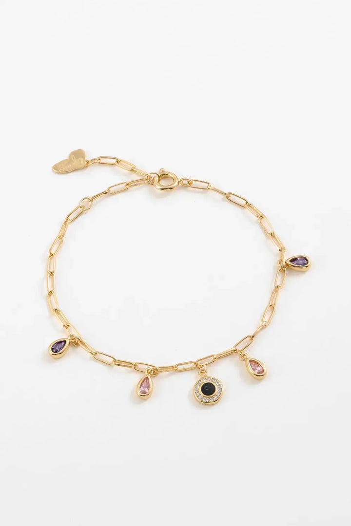 LOVCIA Graceful Stardom Multi-Charm Bracelet-Bracelets-LOVCIA