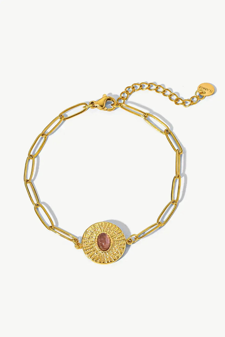 LOVCIA 18K Gold Plated Paperclip Chain Bracelet-Bracelets-LOVCIA