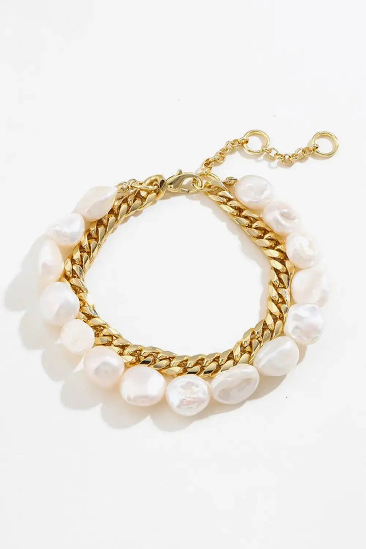 LOVCIA Two-Tone Double-Layered Bracelet-Bracelets-LOVCIA