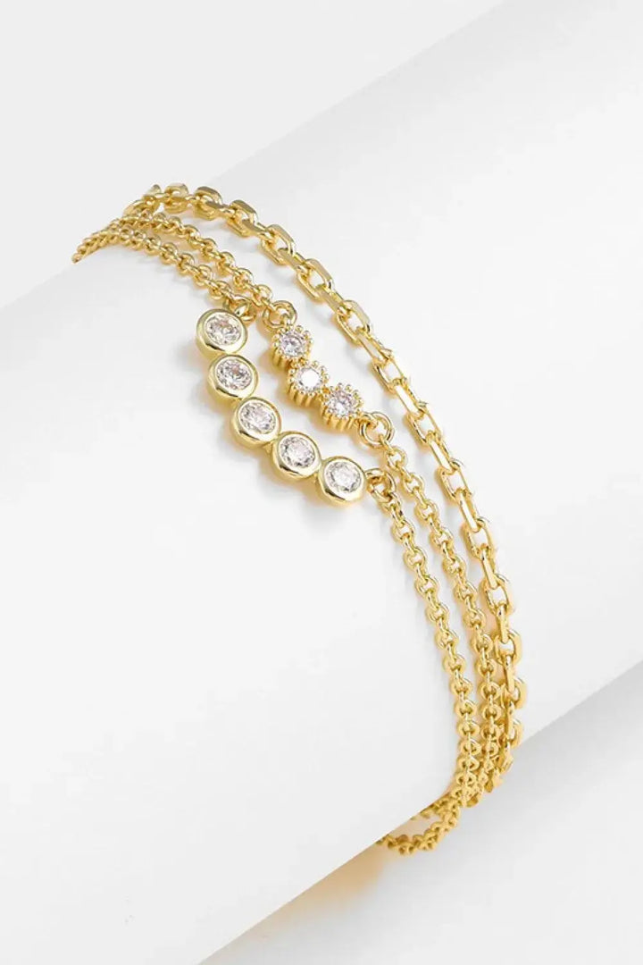 LOVCIA Zircon Layered Bracelet-Bracelets-LOVCIA