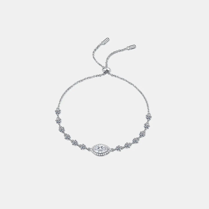 LOVCIA 1 Carat Moissanite 925 Sterling Silver Bracelet-Bracelets-LOVCIA