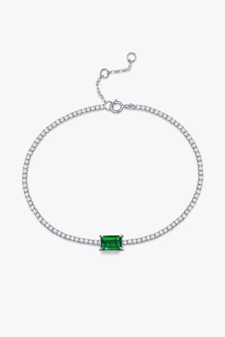 LOVCIA Adored 1 Carat Lab-Grown Emerald Bracelet-Bracelets-LOVCIA