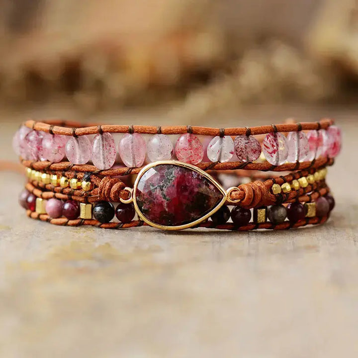 LOVCIA Natural Stone Layered Bracelet-Bracelets-LOVCIA