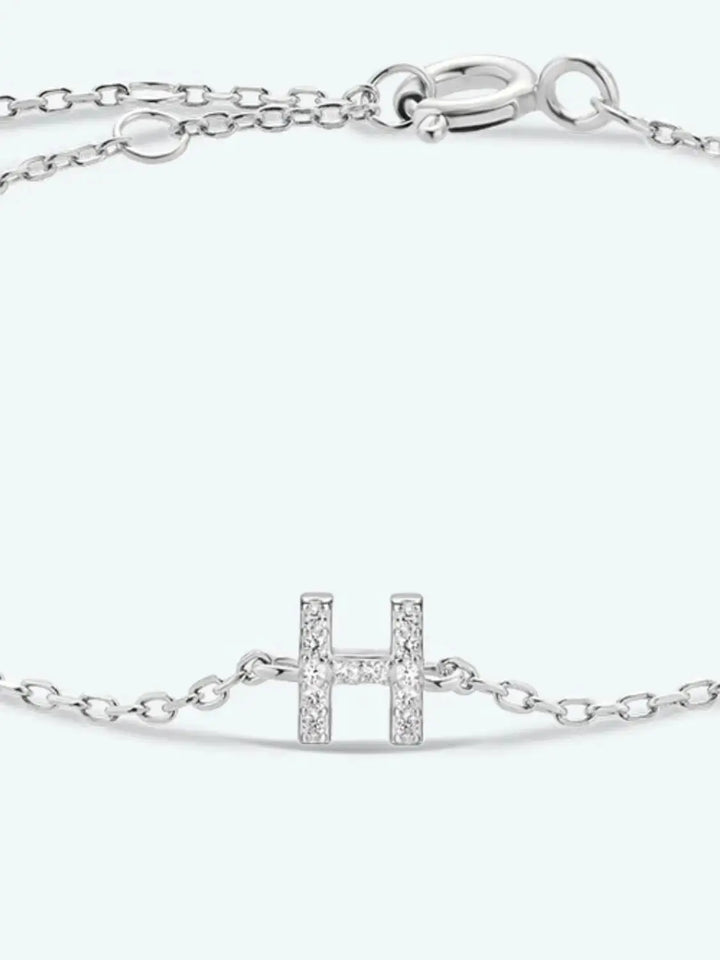 LOVCIA G To K Zircon 925 Sterling Silver Bracelet-Bracelets-LOVCIA