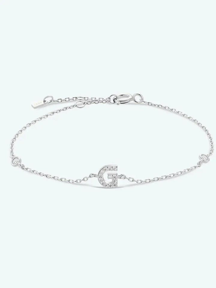 LOVCIA G To K Zircon 925 Sterling Silver Bracelet-Bracelets-LOVCIA