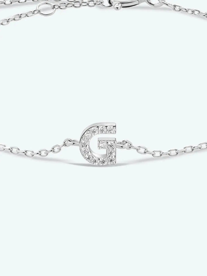 LOVCIA G To K Zircon 925 Sterling Silver Bracelet-Bracelets-LOVCIA