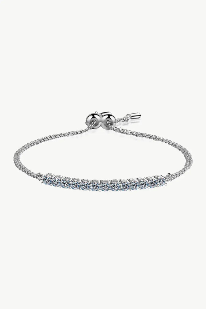 LOVCIA Adored Moissanite Sterling Silver Bracelet-Bracelets-LOVCIA