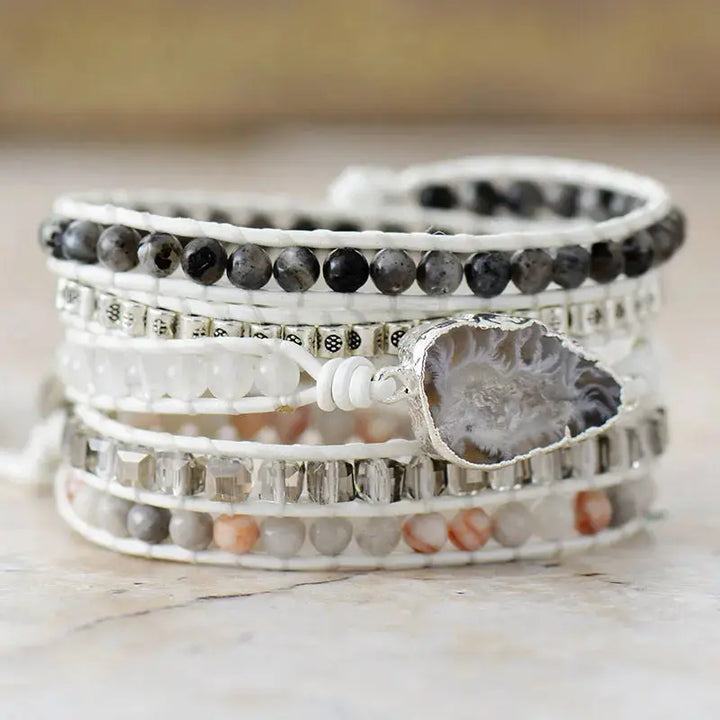 LOVCIA Natural Stone Layered Bracelet-Bracelets-LOVCIA