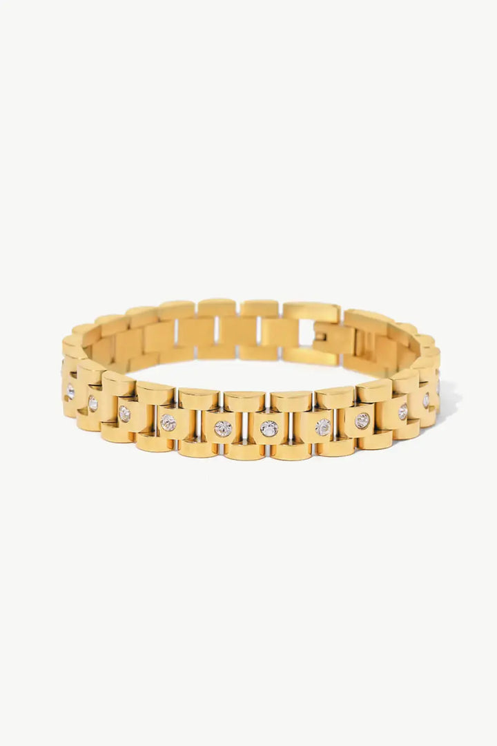 LOVCIA 18K Gold-Plated Watch Band Bracelet-Bracelets-LOVCIA