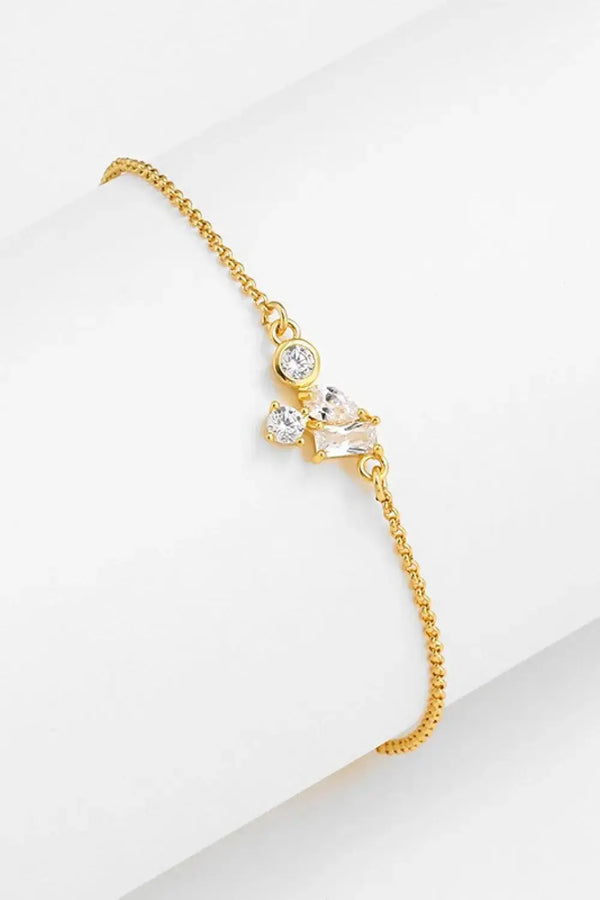 LOVCIA 18K Gold Plated Zircon Bracelet-Bracelets-LOVCIA