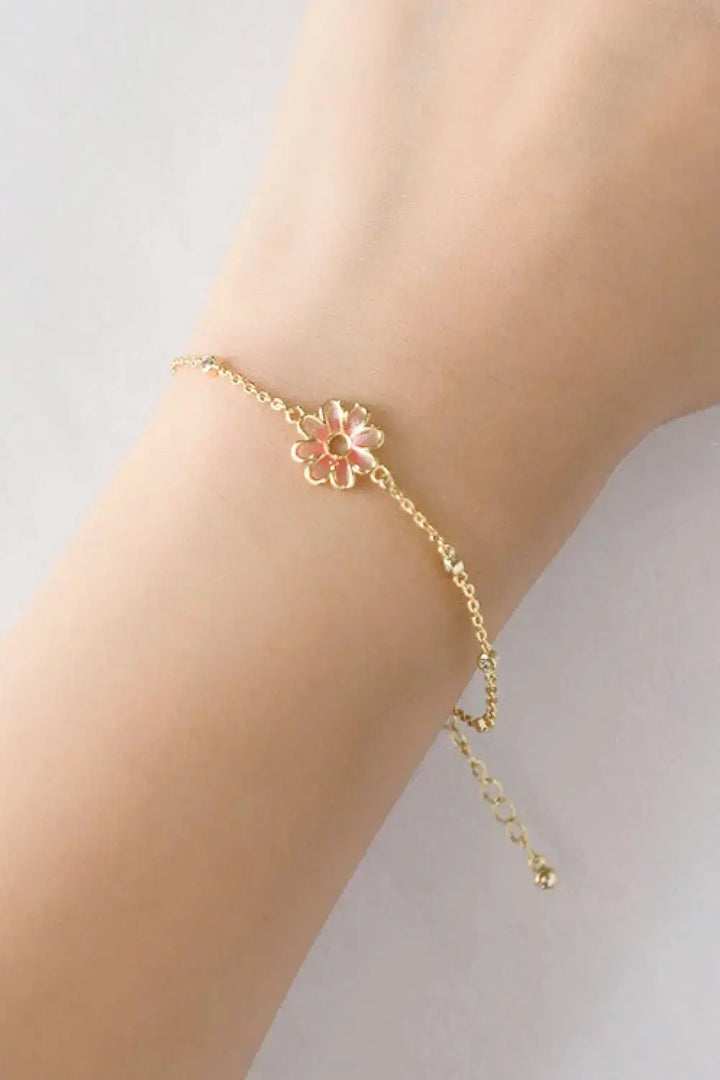 LOVCIA Flower Chain Bracelet-Bracelets-LOVCIA