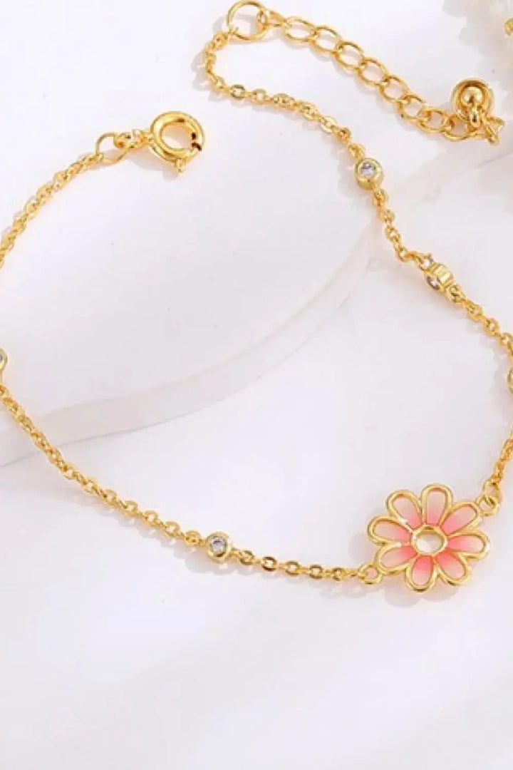 LOVCIA Flower Chain Bracelet-Bracelets-LOVCIA