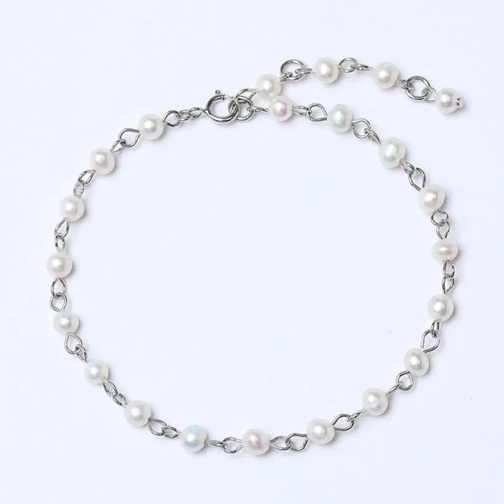 LOVCIA 925 Sterling Silver Pearl Bracelet-Bracelets-LOVCIA