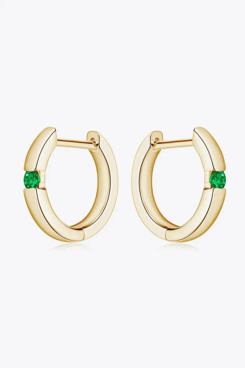 Lovcia Lab-Grown Emerald Earrings-Earrings-Gold-One Size-Gold