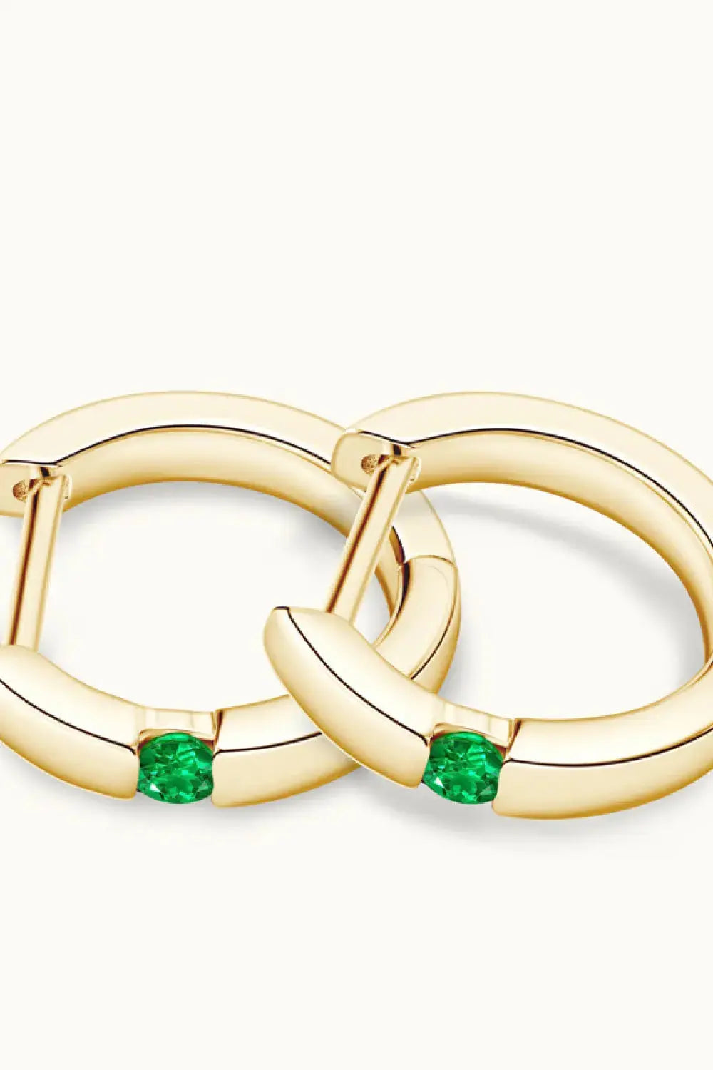 Lovcia Lab-Grown Emerald Earrings-Earrings-Gold-One Size-Gold