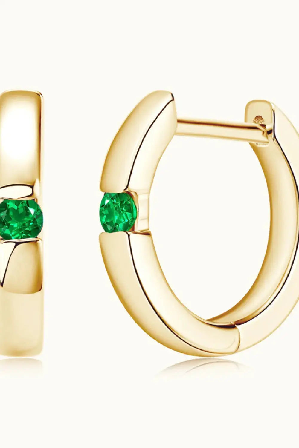 Lovcia Lab-Grown Emerald Earrings-Earrings-Gold-One Size-Gold