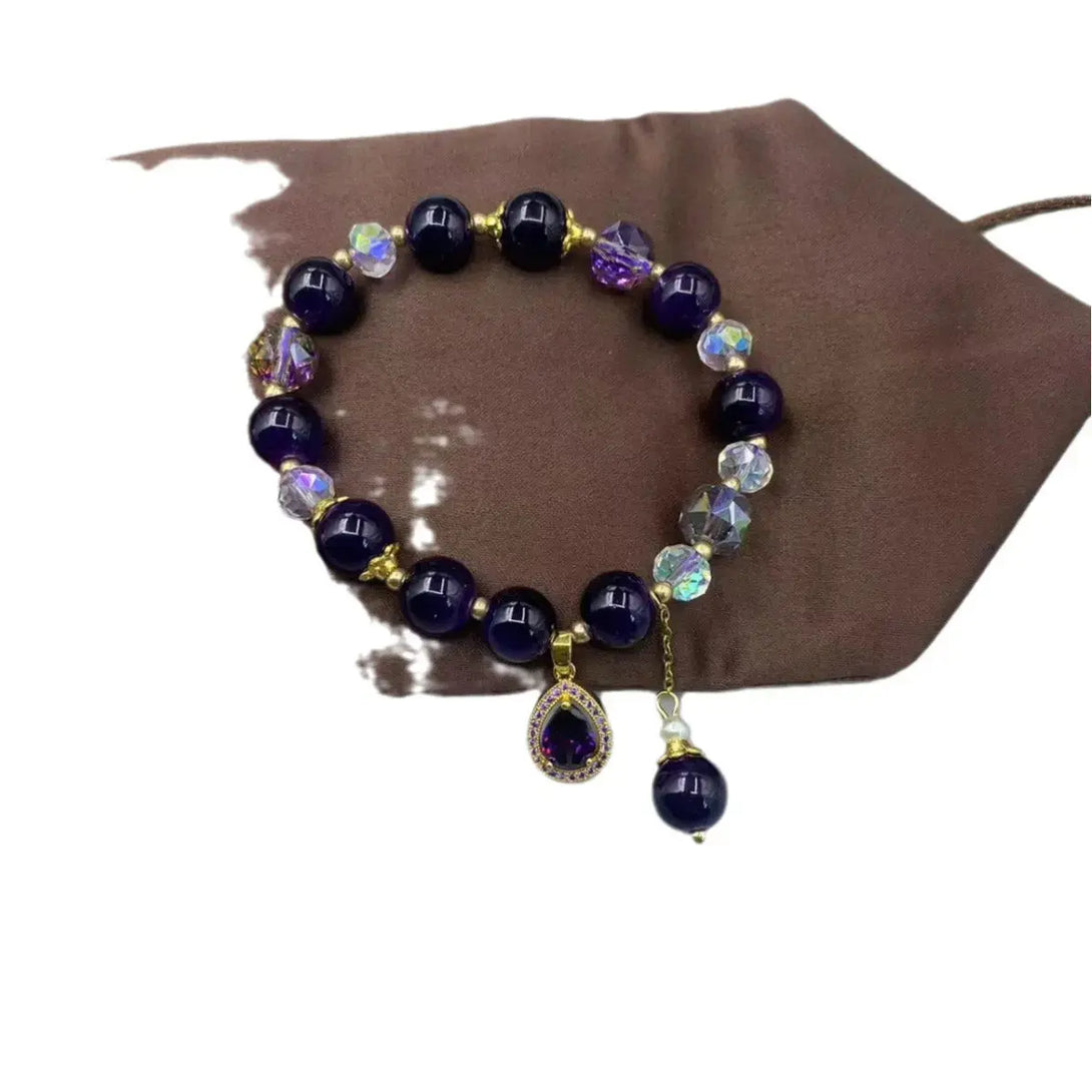 Lovcia Lavender Color Amethyst Crystal Bracelet For Women-Bracelets-Purple-Purple