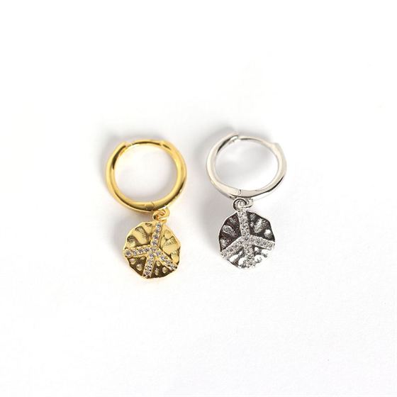 Lovcia Leaf CZ Leverback Earrings 925 Sterling Silver-Earrings-Yellow Gold-Yellow Gold