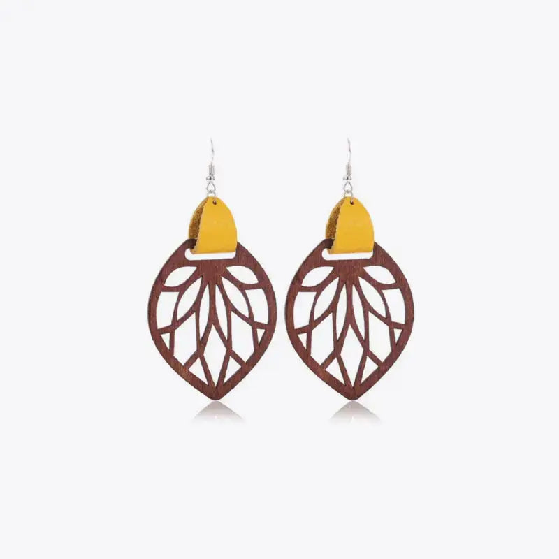 Lovcia Leaf Drop Earrings-Earrings-White-One Size-White
