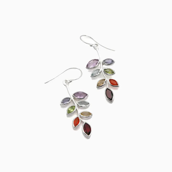 Lovcia Leaf Shape Alloy Earrings-Earrings-Multicolor-One Size-Multicolor