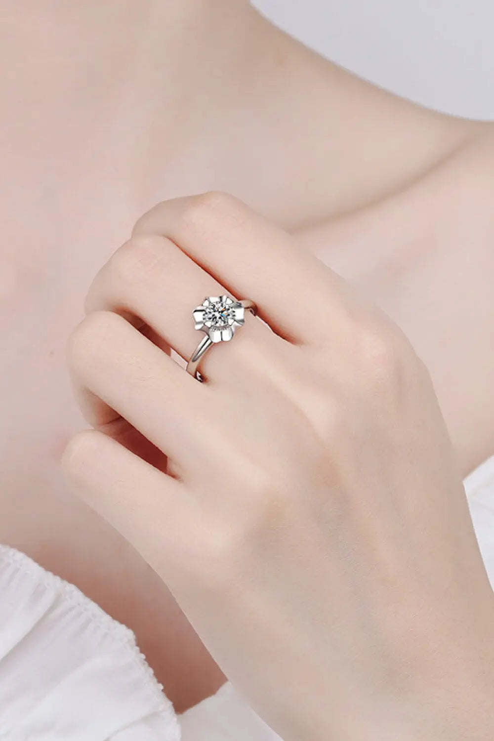 Lovcia Life Is So Good Moissanite Ring-Rings-Silver-5-Silver