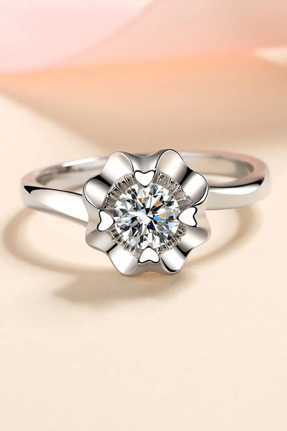 Lovcia Life Is So Good Moissanite Ring-Rings-Silver-5-Silver
