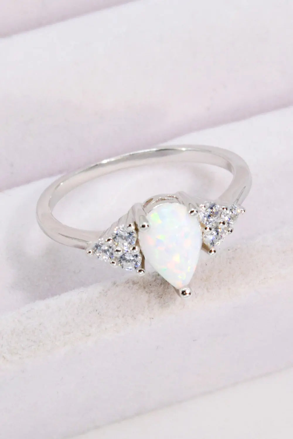 Lovcia Limitless Love Opal and Zircon Ring-Rings-Opal-5-Opal