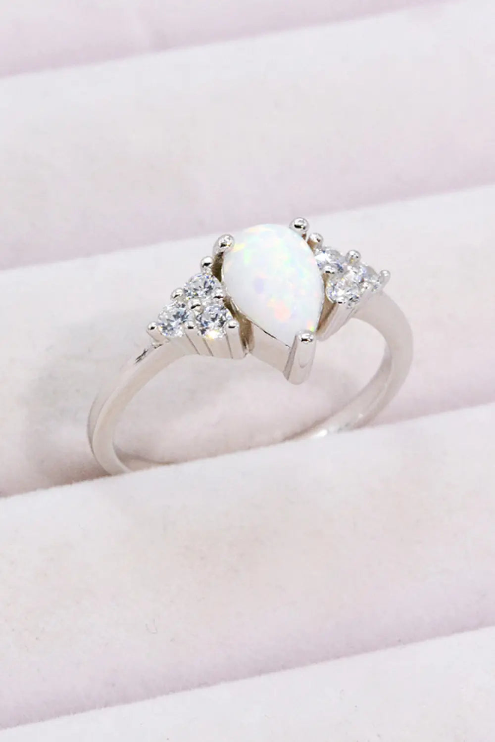 Lovcia Limitless Love Opal and Zircon Ring-Rings-Opal-5-Opal