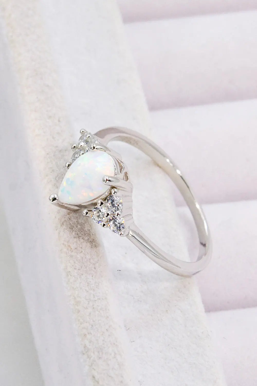Lovcia Limitless Love Opal and Zircon Ring-Rings-Opal-5-Opal