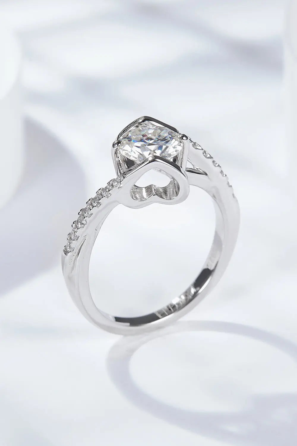 Lovcia Limitless Love Platinum-Plated Moissanite Ring-Rings-Silver-6-Silver