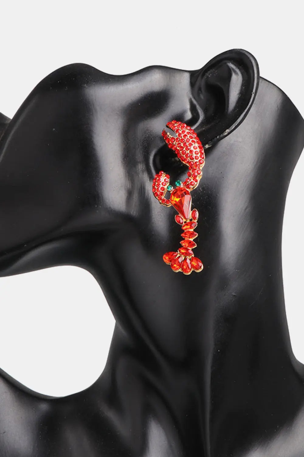 Lovcia Lobster Shape Glass Stone Dangle Earrings-Earrings-Style A-One Size-Style A