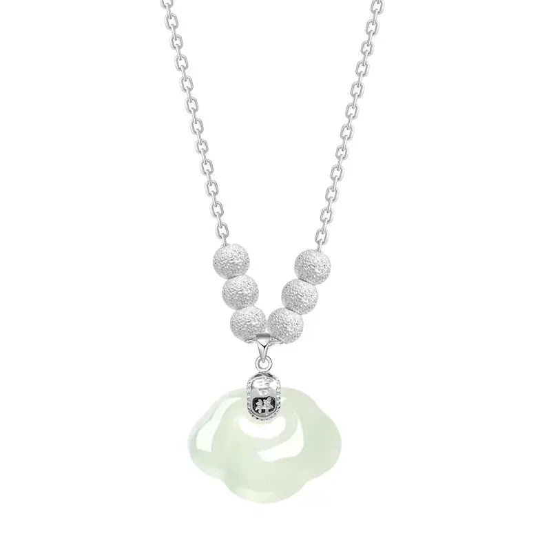 Lovcia Lock of Good Wishes S925 Sterling Silver Necklace For Women-Necklaces-Silver-Silver