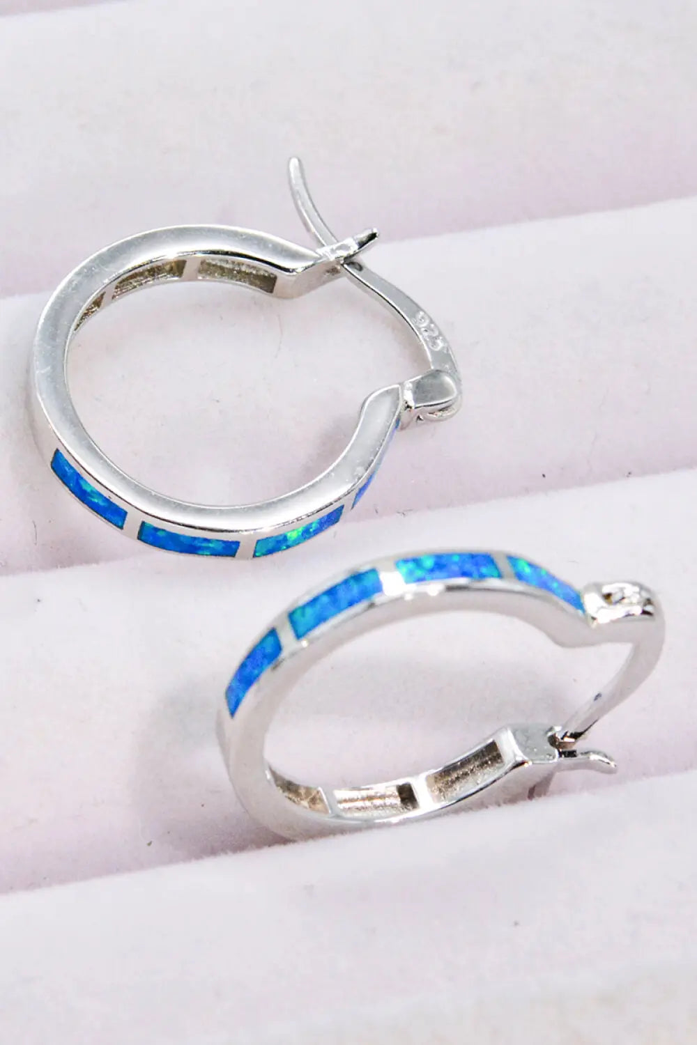 Lovcia Lovelier Than Ever Opal Platinum-Plated Earrings-Earrings-Cobalt Blue-One Size-Cobalt Blue