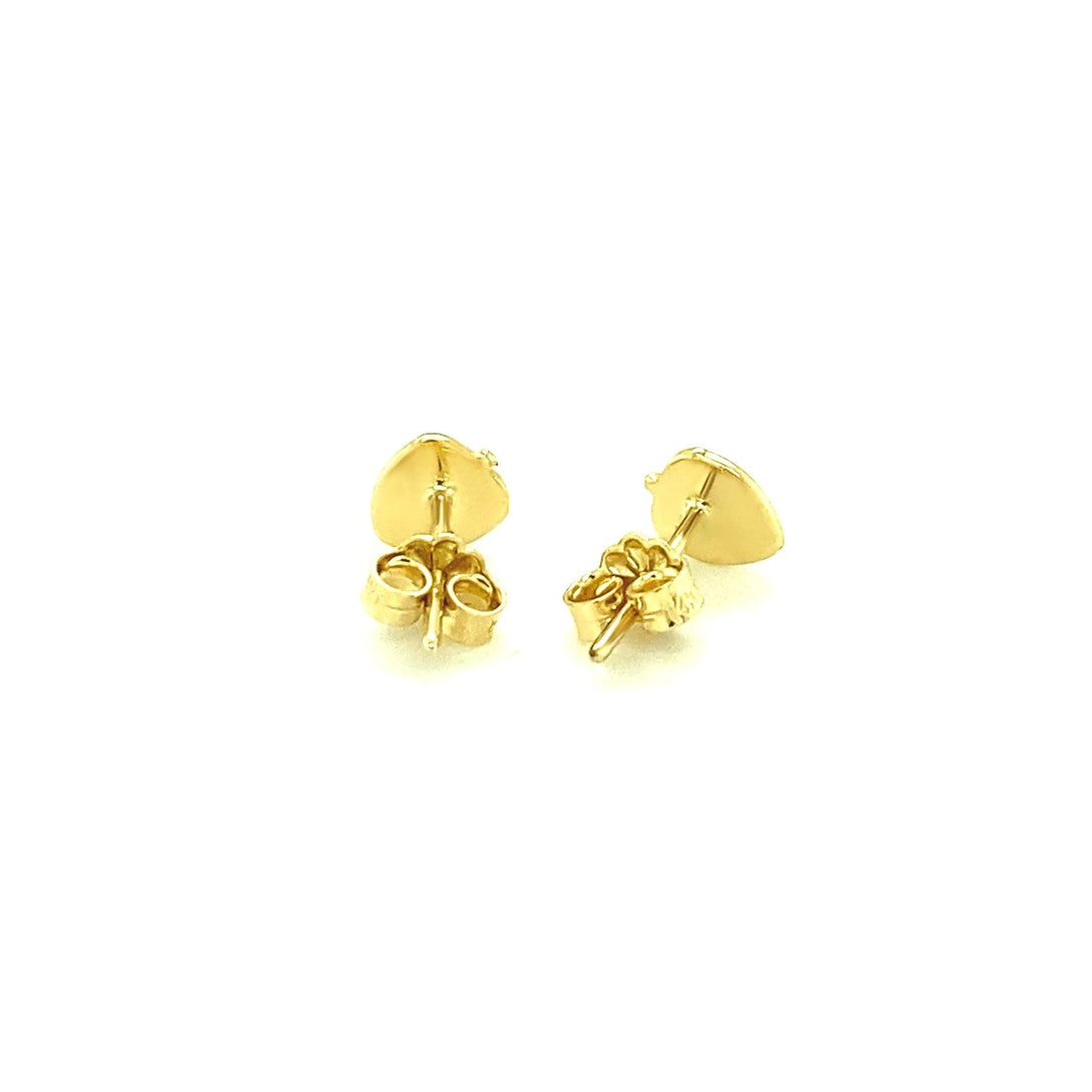 Lovcia Luxury 14k Yellow Gold Strawberry Enamel Earrings for Children-Earrings-Yellow Gold-Yellow Gold