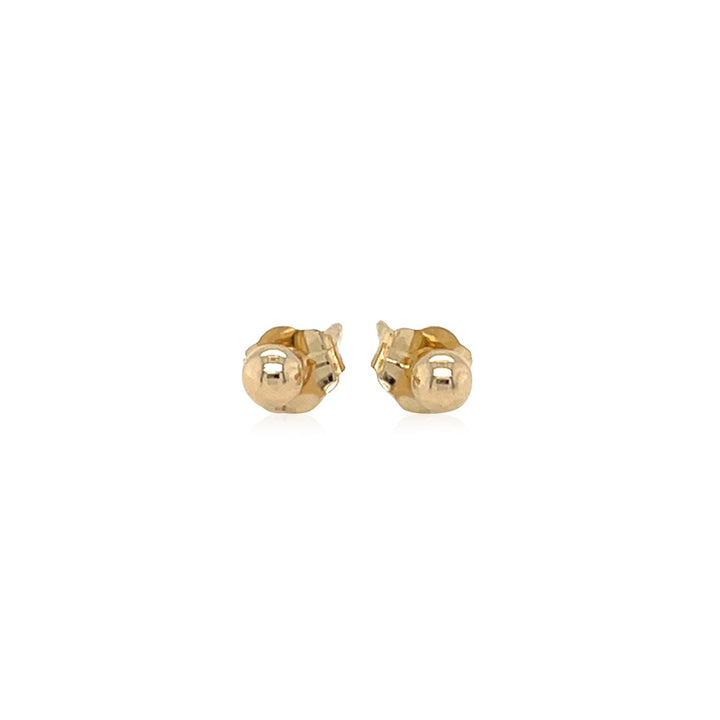 Buy LOVCIA Luxury Classic 14k Yellow Gold 3mm Round Bead Stud Earrings