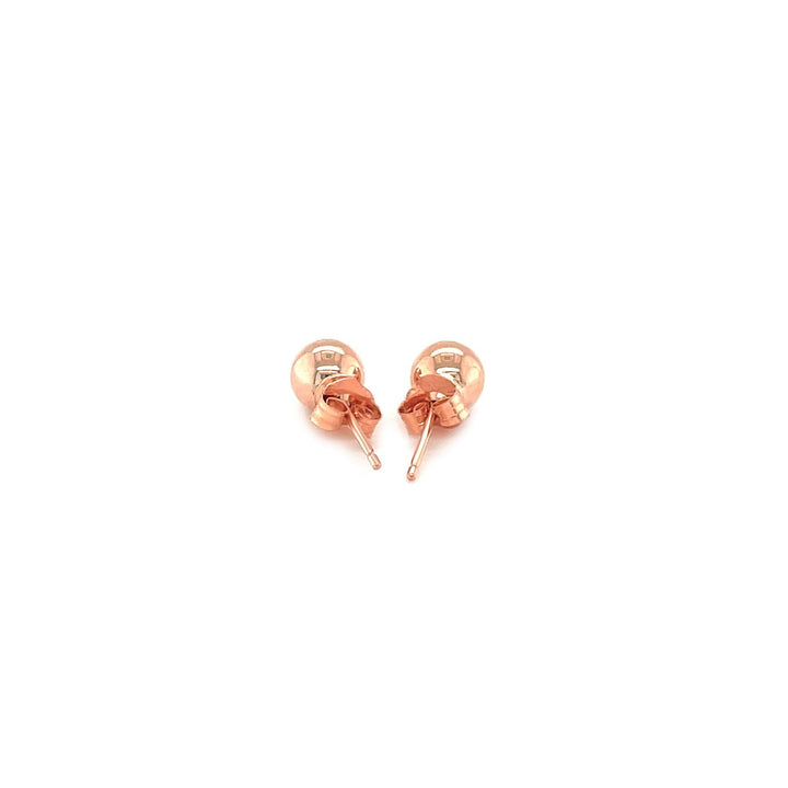 Buy LOVCIA Luxury 5mm Round 14k Rose Gold Stud Earrings