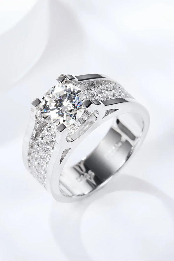 Lovcia Made To Shine 1 Carat Moissanite Ring-Rings-Silver-7-Silver