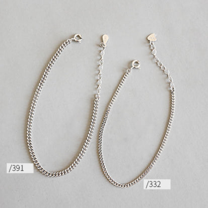 Lovcia Men's Hollow Curb Chain 925 Silver Bracelet 185mm-Bracelets-392-392