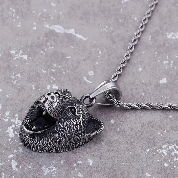 Bold Titanium Steel Animal Pendant for Men - Embrace Your Inner Power LOVCIA