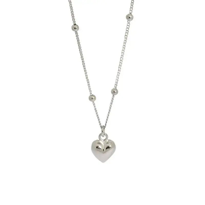 Mini Heart Masculine 925 Sterling Silver Necklace LOVCIA