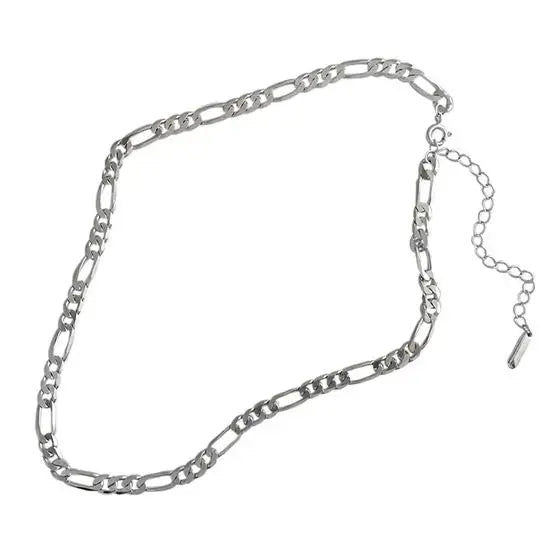 Hollow Chain Choker 925 Sterling Silver Necklace LOVCIA