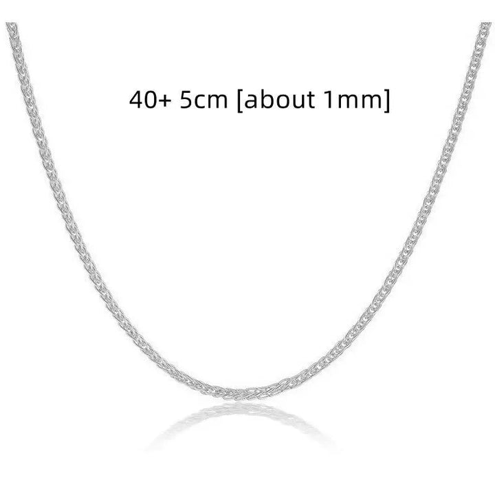 LOVCIA Multi Length Men's And Women's Light Chain 925 Sterling Silver Necklace LOVCIA