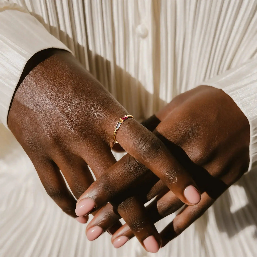 LOVCIA Radiant Reverie Zodiac-Inspired December Birthstone Ring
